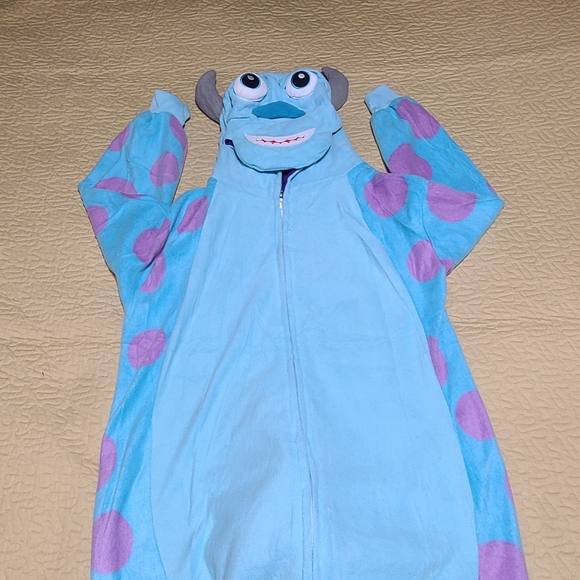Monsters Inc Sulley Onesie pajamas costume size S - Picture 4 of 11